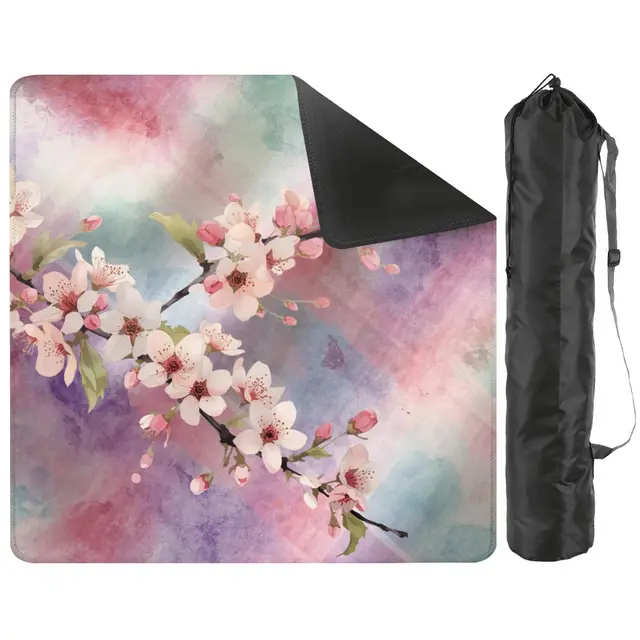 Splash Of Mahj And Color Co. Blossoms In Bloom Pastel Watercolor Mini Mahjong Mat
