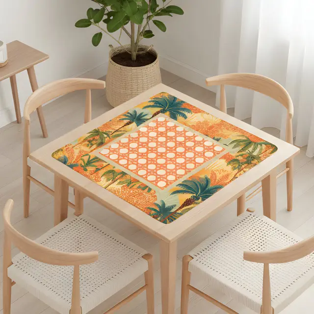 Splash Of Mahj And Color Co. Cane Paradise Mahjong Mat