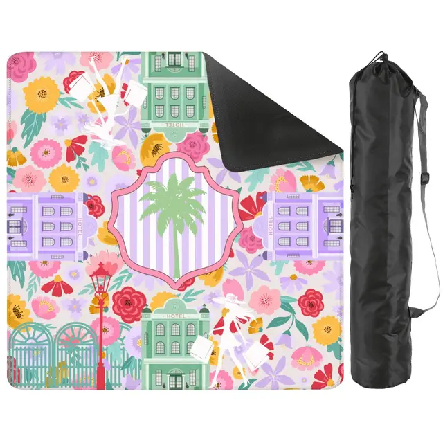 Splash Of Mahj And Color Co. Charleston South Carolina Preppy Pastel Mini Mahjong Mat