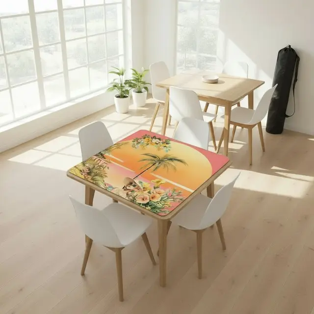 Splash Of Mahj And Color Co. Classic Old Florida Nostalgia Mahjong Mat