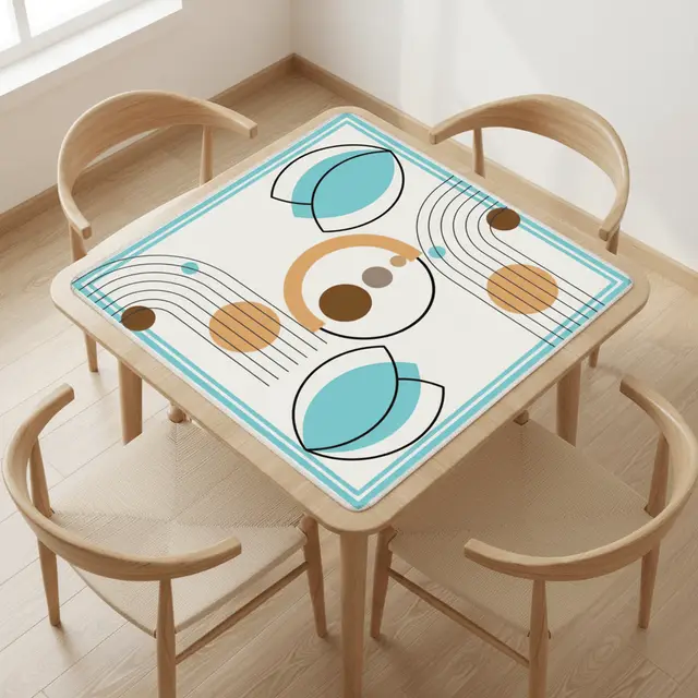 Splash Of Mahj And Color Co. Cloud Dancer Modern Purist Mahjong Mat