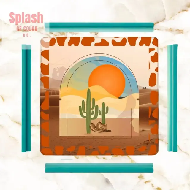 Splash Of Mahj And Color Co. Dark Desert Highway Arizona State Mahjong Mat