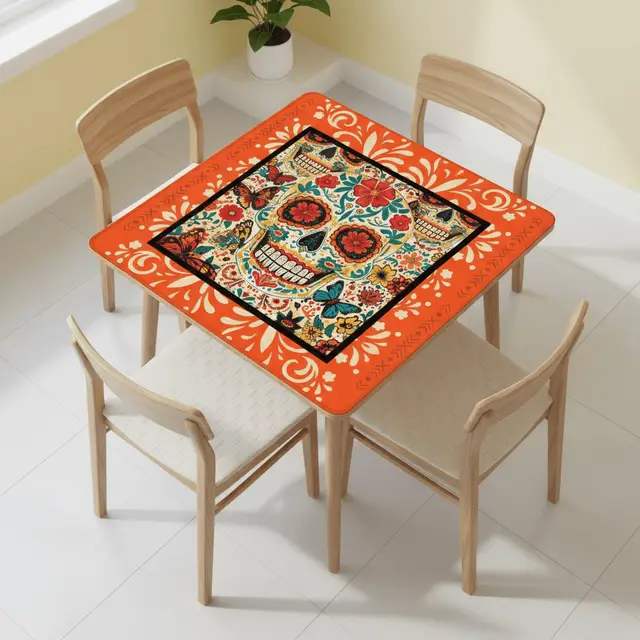 Splash Of Mahj And Color Co. Day Of The Dead Mahjong Mat