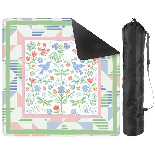 Splash Of Mahj And Color Co. Garden Of Eden Floral Mini Mahjong Mat