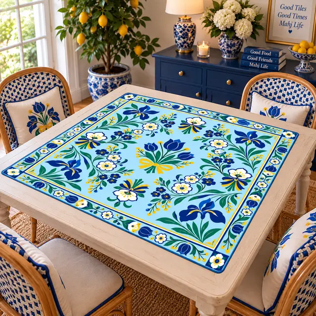 Splash Of Mahj And Color Co. Garden of Shalom Mahjong Mat