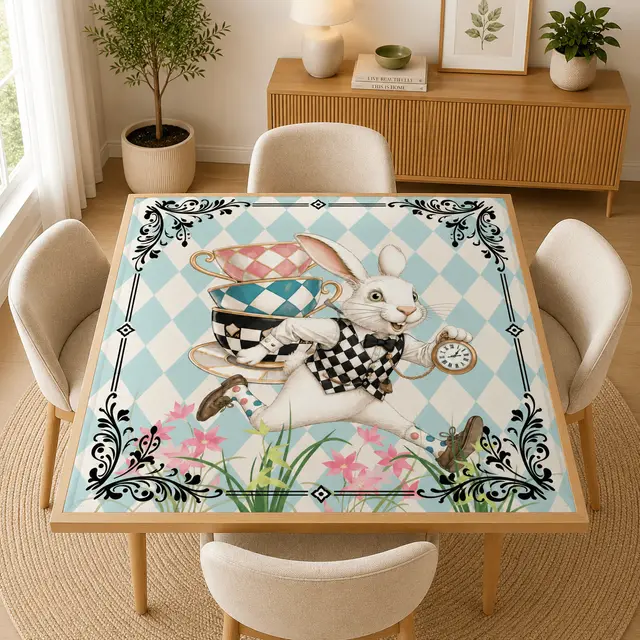 Splash Of Mahj And Color Co. Go Ask Alice, Harlequin Romance Mahjong Mat