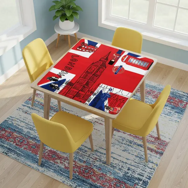 Splash Of Mahj And Color Co. London Calling Station To Station Black Cab Mahjong Mat