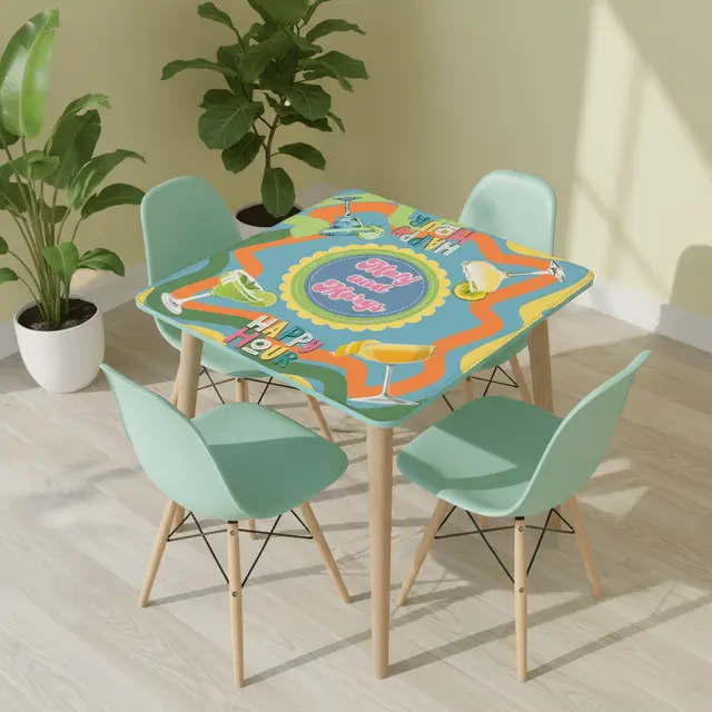 Splash Of Mahj And Color Co. Mahj And Margs Come On Get Happy Mahjong Mat