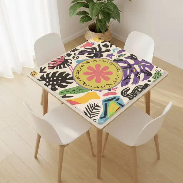 Splash Of Mahj And Color Co. Mahjong Mat Boho Doodle And Dads Tropical Play