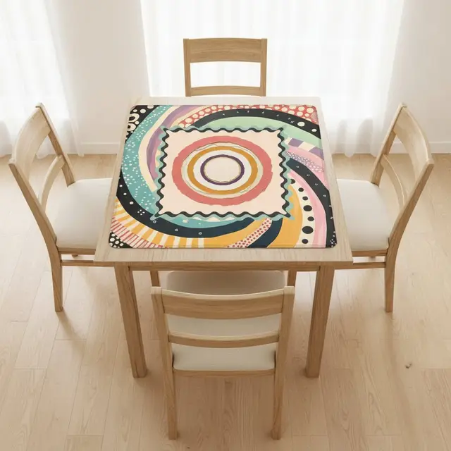 Splash Of Mahj And Color Co. Mahjong Mat Modern Cyclone