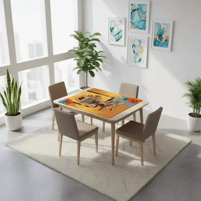 Splash Of Mahj And Color Co. Mahjong Mat Sierra Sun Glow Up Cozy Mahj Game Mat