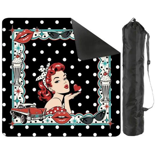 Splash Of Mahj And Color Co. Modcentric 50s Polka Dot Mahjong Mat
