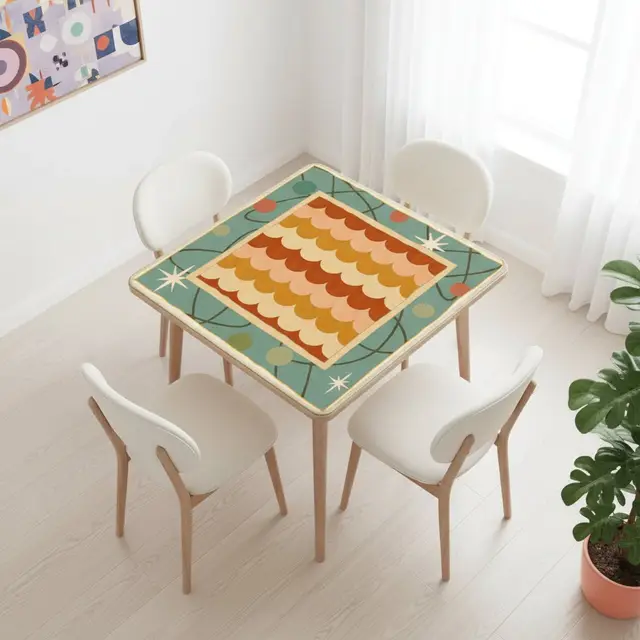 Splash Of Mahj And Color Co. Modcentric Atom Mahjong Mat