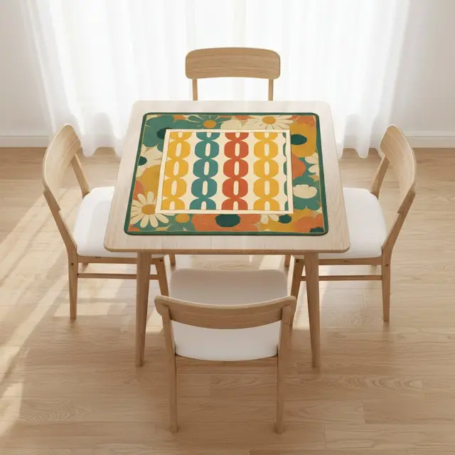 Splash Of Mahj And Color Co. Modcentric Daisy Power Mahjong Mat
