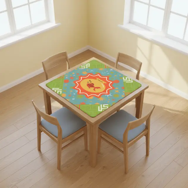 Splash Of Mahj And Color Co. Modern Cosmic Starborne Fish Mahjong Mat
