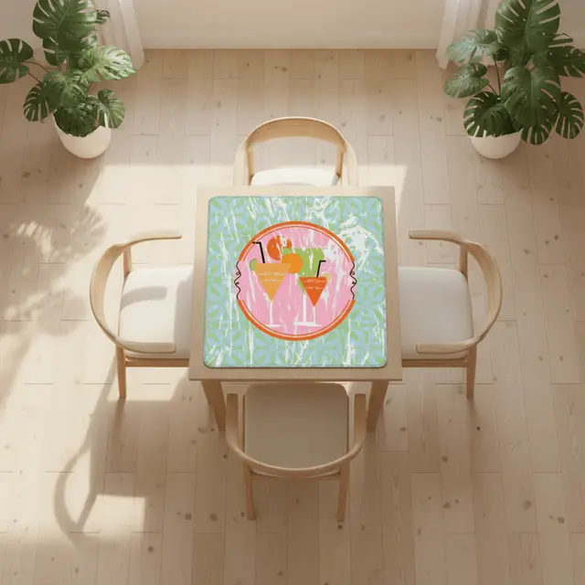 Splash Of Mahj And Color Co. Modern Mixology Mahjong Mat