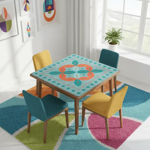 Splash Of Mahj And Color Co. Modern Scandinavian Nord Still Mahjong Mat