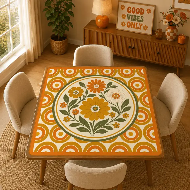 Splash Of Mahj And Color Co. Nostalgic Floral Garden Party Mahjong Mat