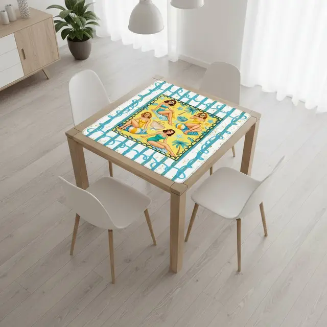 Splash Of Mahj And Color Co. Palm Coast Pinups Mahjong Mat