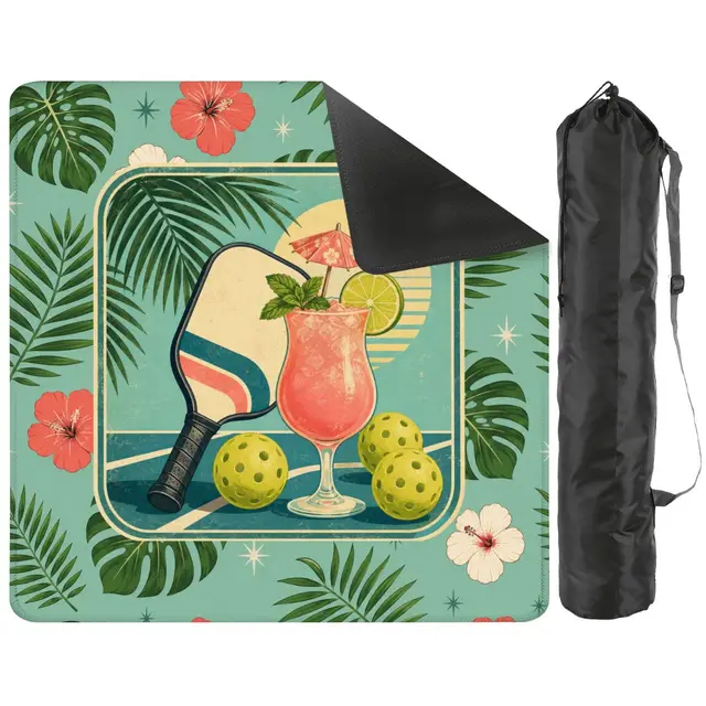Splash Of Mahj And Color Co. Pickleball Pungs And Pongs Mahjong Mat