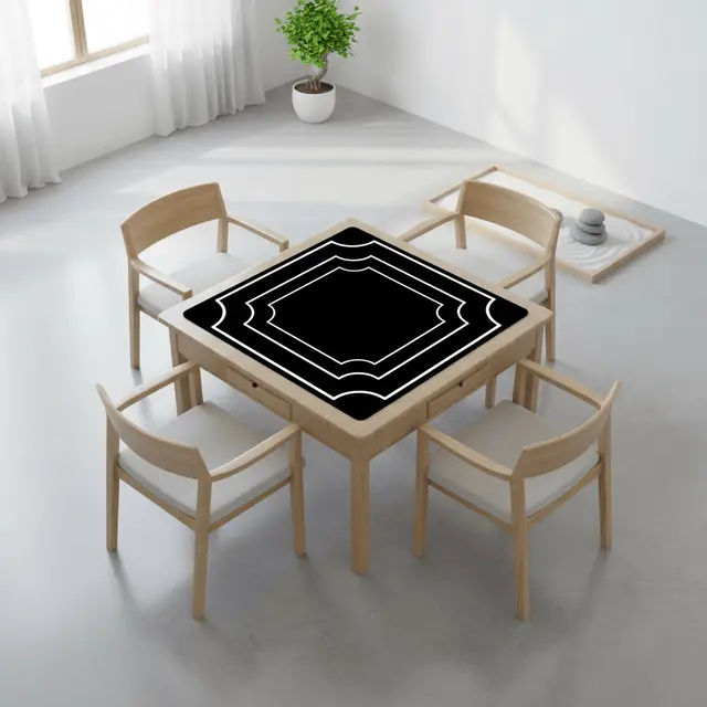 Splash Of Mahj And Color Co. Plain And Simple Minimalist Black Mahjong Mat