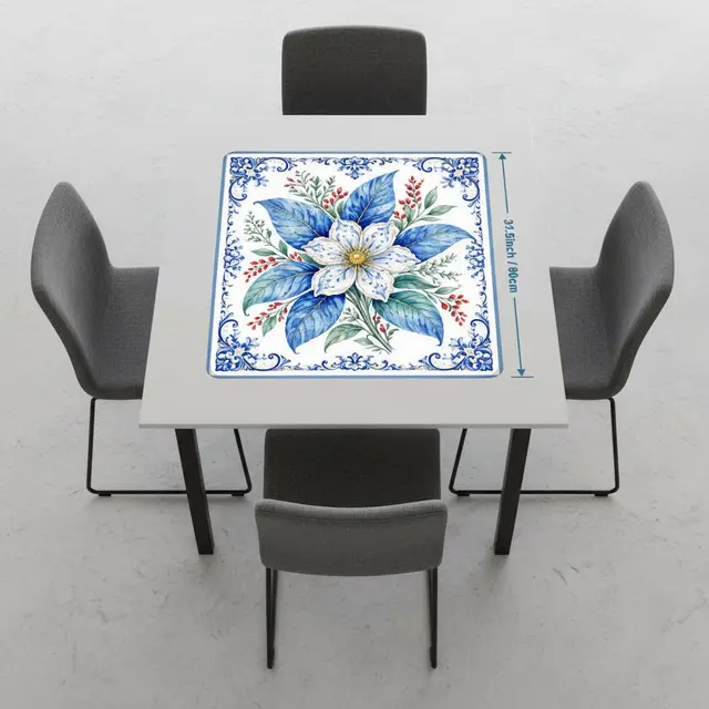 Splash Of Mahj And Color Co. Porcelain Tobacco Garden Mahjong Mat