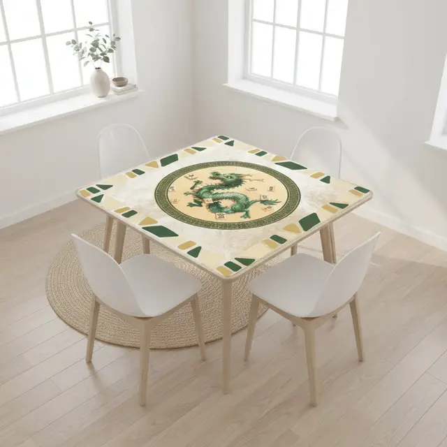 Splash Of Mahj And Color Co. Prancing Dancing Dragon Mahjong Mat