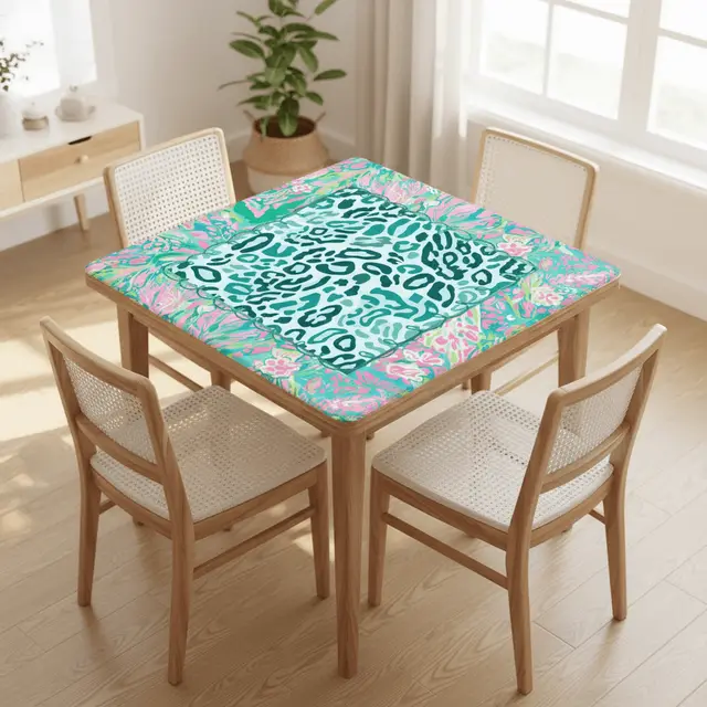 Splash Of Mahj And Color Co. Preppy Pastel Cotton Candy Wild Thing Mahjong Mat