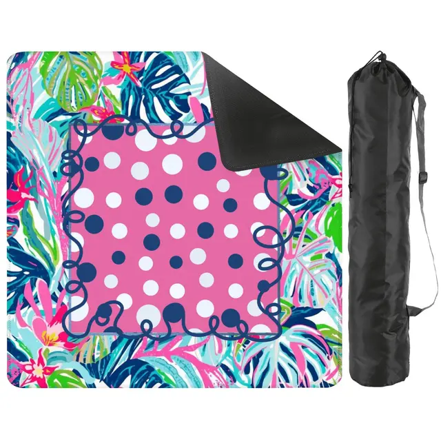 Splash Of Mahj And Color Co. Preppy Pastel Polka Dot Mini Mahjong Mat