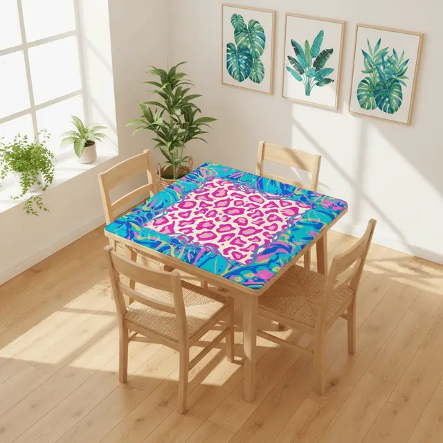 Splash Of Mahj And Color Co. Preppy Pastel Whimsy Garden Club Mahjong Mat