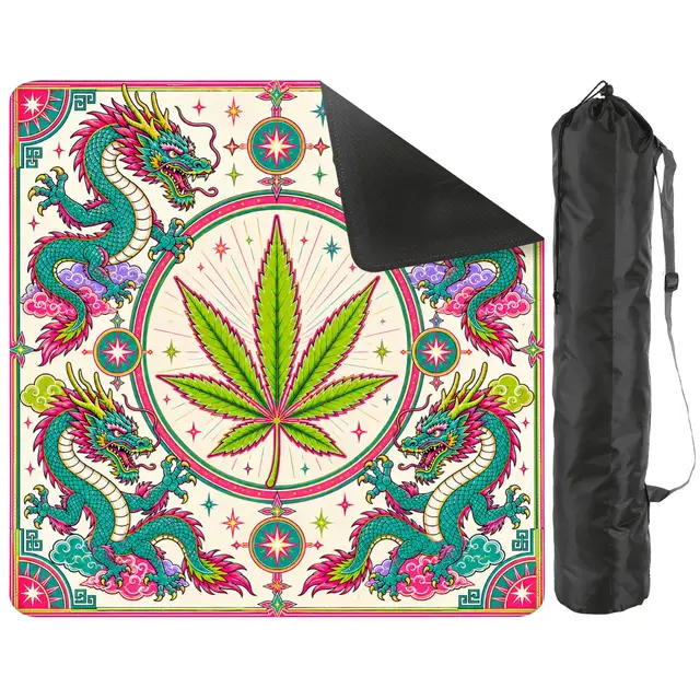 Splash Of Mahj And Color Co. Puff The Mahjic Dragon Mahjong Mat