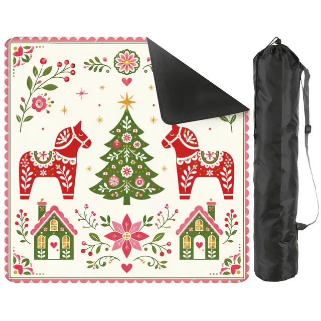 Splash Of Mahj And Color Co. Scandinavian Christmas Whimsiscal Mahjong Holiday Mat