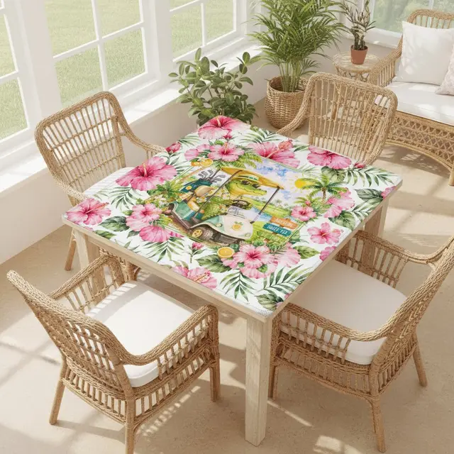 Splash Of Mahj And Color Co. See Ya Later Alligator Florida Sunshine Mahjong Mat