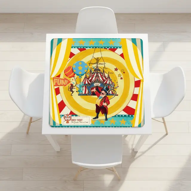 Splash Of Mahj And Color Co. Send in the Clowns Circus Themed Mahjong Mat