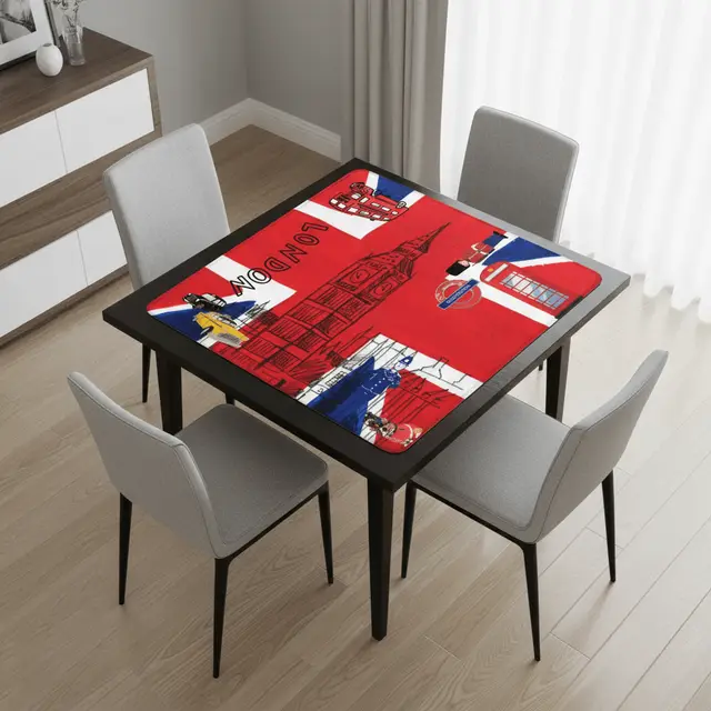 Splash Of Mahj And Color Co. Station To Station London British Mahjong Mat