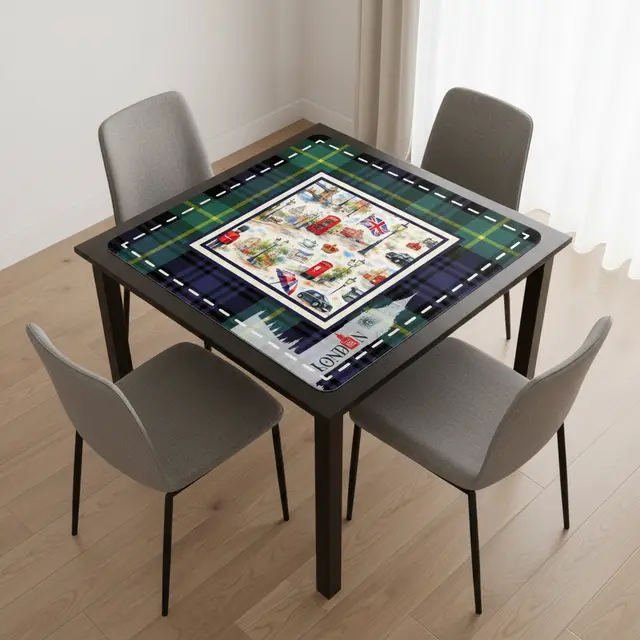 Splash Of Mahj And Color Co. Streets of London Mahjong Mat
