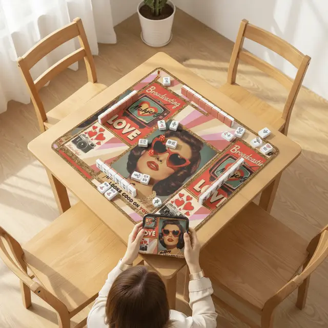 Splash Of Mahj And Color Co. The Era Of Mahjong Looks Good On You Mahjong Mat