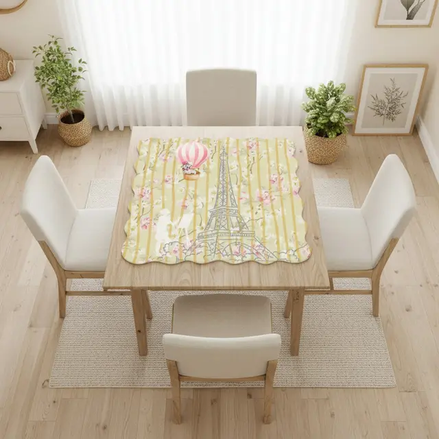 Splash Of Mahj And Color Co. The French Connection Scalloped Mahjong Mat
