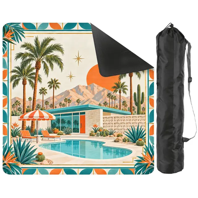 Splash Of Mahj And Color Co. The Modtastic Palms Resort Mahjong Mat
