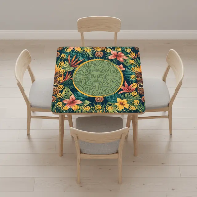 Splash Of Mahj And Color Co. Tiki Time Infusion Tropical Mahjong Mat