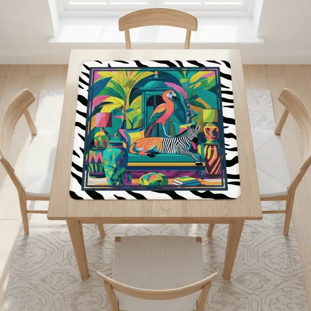 Splash Of Mahj And Color Co. Wild Thang Animal Safari Mahjong Mat
