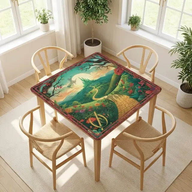 Splash Of Mahj And Color Co. Wizard Of Oz Mahjong Mat Whimsical Land Of