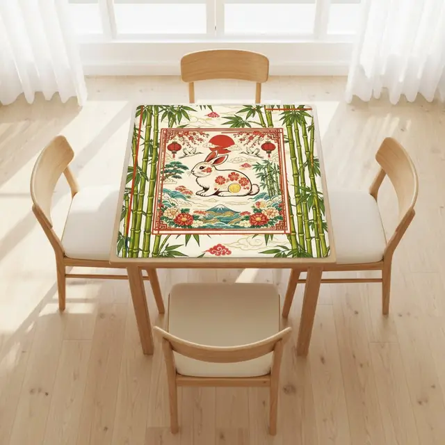 Splash Of Mahj And Color Co. Year Of The Rabbit Mahjong Mat