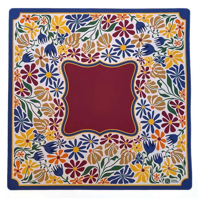 Sunday Mahjong Bold Blooms Premium Mahjong Mat