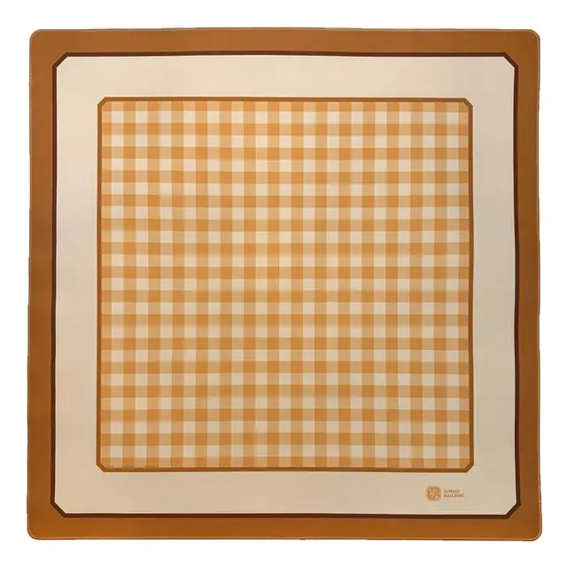 Sunday Mahjong Golden Gingham Premium Mahjong Mat
