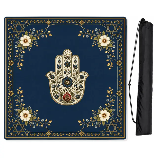 Sweet Jojo Designs Judaica Pearl Collection Mahjong Mat for Table - Shipped Rolled