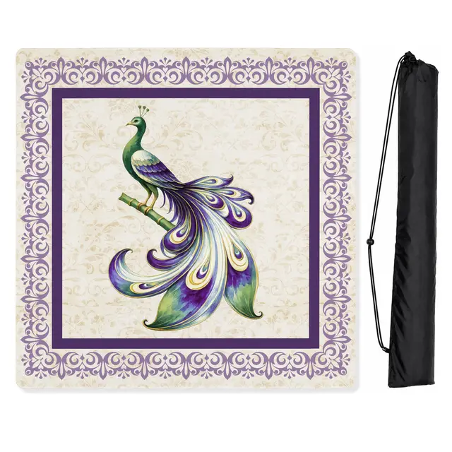 Sweet Jojo Designs Purple Classic Collection Mahjong Mat for Table - Shipped Rolled