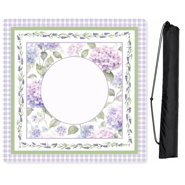 Sweet Jojo Designs Purple Secret Garden Collection Mahjong Mat for Table - Shipped Rolled
