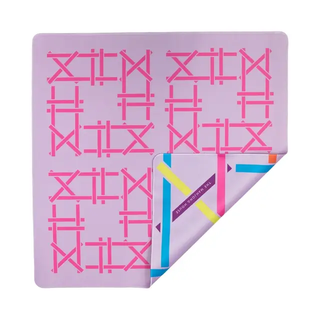 The Mahjong House Lilac Trellis Double-Sided Travel Mahjong Mat
