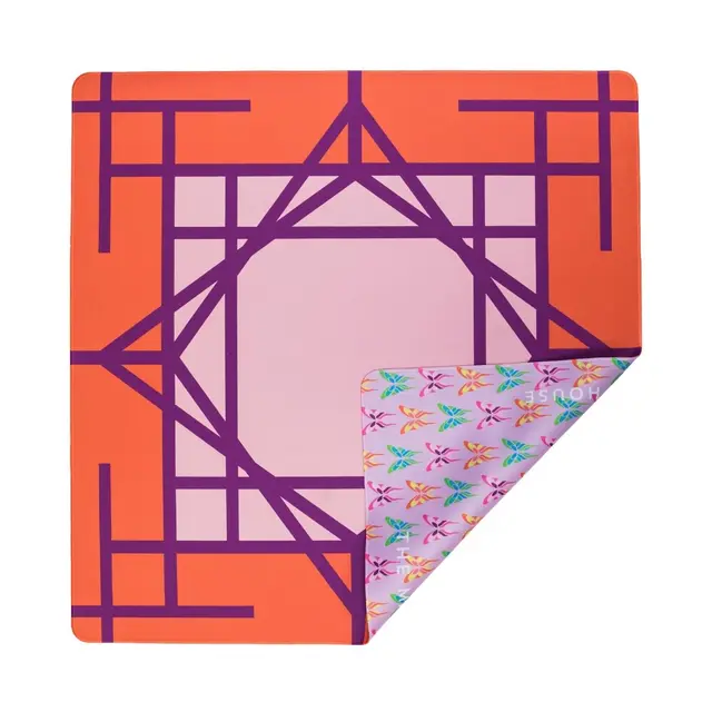 The Mahjong House Plum Garden Double-Sided Mahjong Mat